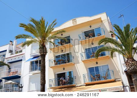 Sitges, Spain - May 23: The Tourists Enjoiying Their Vacation In Sitges Town On May 23, 2015 In Sitg