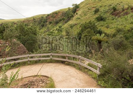 The Hiking Trail To The Cascades Near Mahai In The  Kwazulu-natal Drakensberg