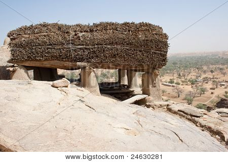 A Toguna In A Dogon Village, Mali (Africa).