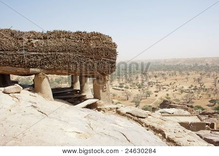 A Toguna In A Dogon Village, Mali (africa).