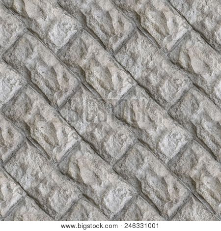Abstract Seamless Pattern For Designers With Concrete Causeway Road From Ciment