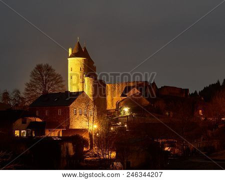 Architecture, Bertradaburg, Building Castle Eifel German Germany