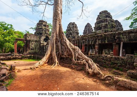 Ta Prohm Or Prasat Taprohm Is The Temple At Angkor In Siem Reap In Cambodia