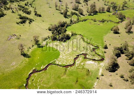 Air View Of Of The Zlatibor Mountain And Crni Rzav Stream In Serbia
