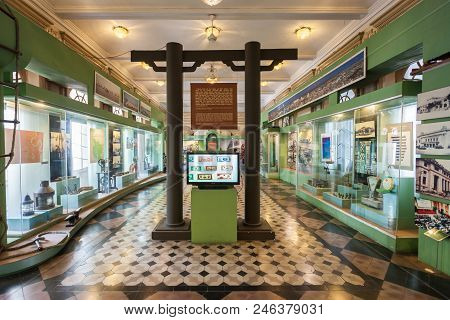 Ho Chi Minh, Vietnam - March 07, 2018: Ho Chi Minh City Museum Or Bao Tang Thanh Pho Interior, Histo