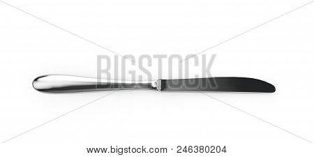 3d Render Knife On A White Background