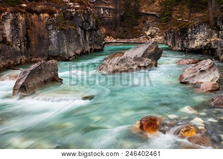 Marble Canyon In Kootenay National Park, British Columbia, Canada