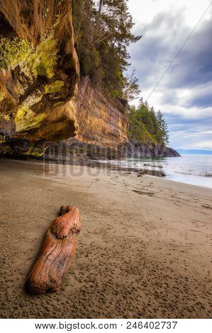 Mystic Beach In Juan De Fuca Provincial Park, Vancouver Island, British Columbia, Canada