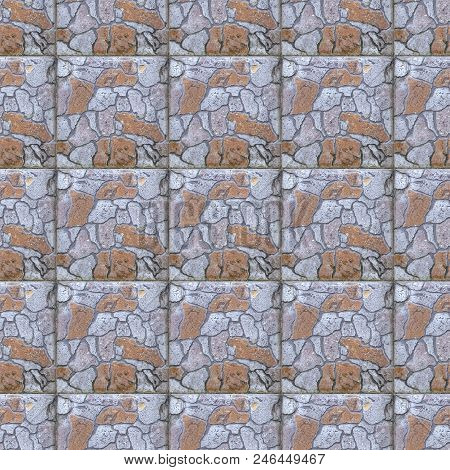 Seamless Photo Texture Of Pavement Tile From Natural Stone