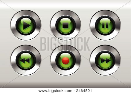 Muziek-speler knoppen