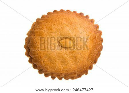 Almond Dutch Cookies Isolated On White Background