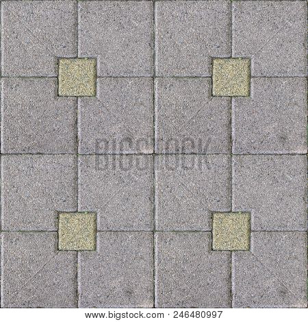 Seamless Photo Texture Of Pavement Tile From Natural Stone