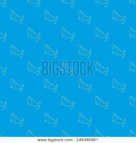 Fish Pattern Vector Seamless Blue Repeat For Any Use