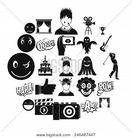 Affective Icons Set. Simple Set Of 25 Affective Vector Icons For Web Isolated On White Background
