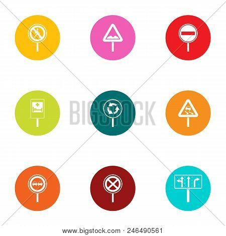 Bend Icons Set. Flat Set Of 9 Bend Vector Icons For Web Isolated On White Background