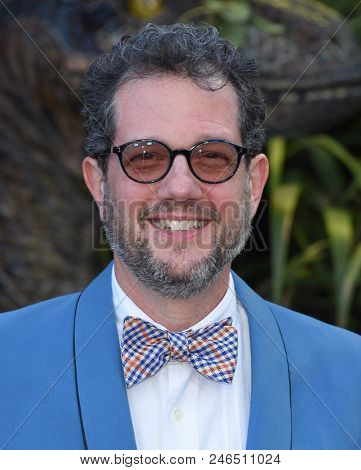 LOS ANGELES - JUN 12:  Michael Giacchino arrives for the 'Jurassic World: Fallen Kingdom' Los Angeles Premiere on June 12, 2018 in Los Angeles, CA                