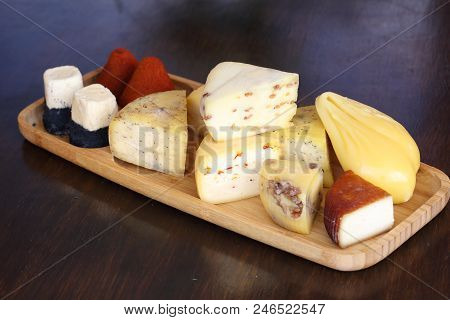 Assorted Kachotta . Assorted Kachotta On A Wooden Table