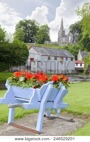 Scenic View Of Castletownroche Park And Church In County Cork Ireland