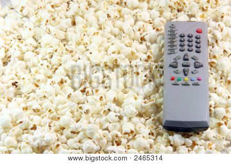 Disco de Dvd de palomitas y mando a distancia