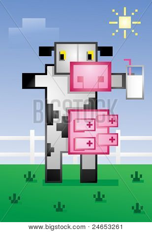 Корова, пить молоко