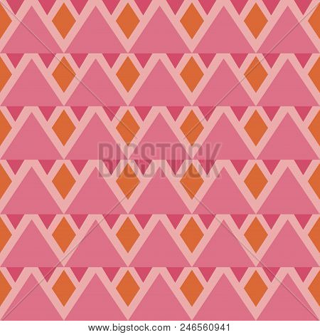 Seamless Abstract Background With Rhombuses. Infinity Geometric Pattern. Vector Illustration. Seamle