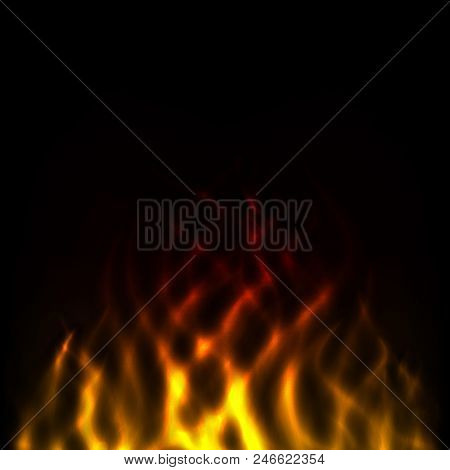 Abstract Flame Of Fire, Vector Art Illustration.