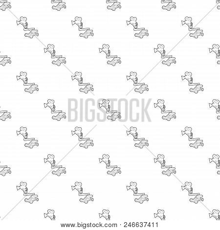 Camera Up Pattern Vector Seamless Repeating For Any Web Design