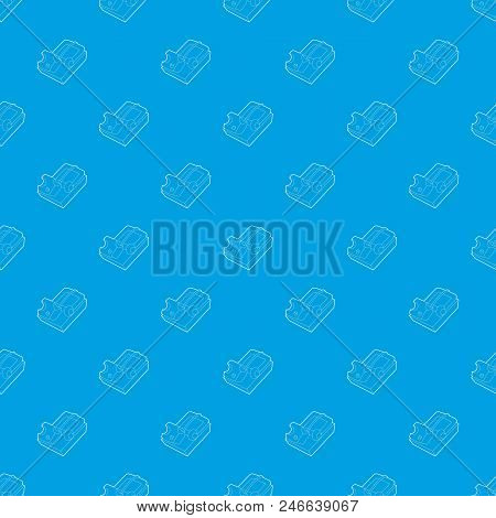 Mousetrap Pattern Vector Seamless Blue Repeat For Any Use