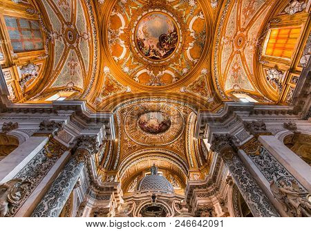 Interiors Of Chiesa I Gesuiti, Venice, Italy