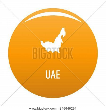 Uae Map In Black. Simple Illustration Of Uae Map Vector Isolated On White Background