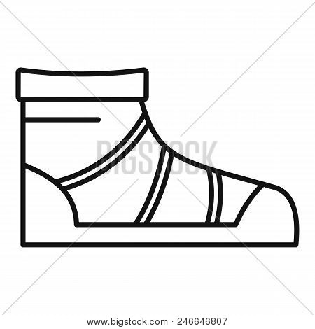 Camp Boot Icon. Outline Illustration Of Camp Boot Vector Icon For Web Design Isolated On White Backg