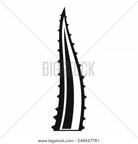 Aloe Part Icon. Simple Illustration Of Aloe Part Vector Icon For Web Design Isolated On White Backgr