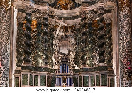 Interiors Of Chiesa I Gesuiti, Venice, Italy