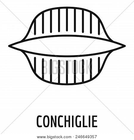 Conchiglie Icon. Outline Conchiglie Vector Icon For Web Design Isolated On White Background