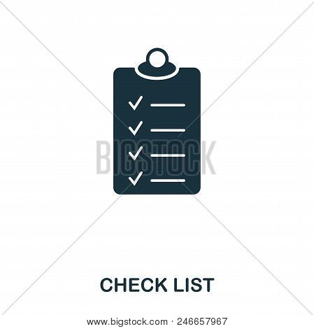 Check List Icon. Line Style Icon Design. Ui. Illustration Of Check List Icon. Pictogram Isolated On 
