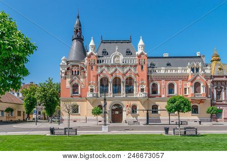 The Greek Catholic Bishop Palace In The Center Of Oradea, Romania, Crisana Region.