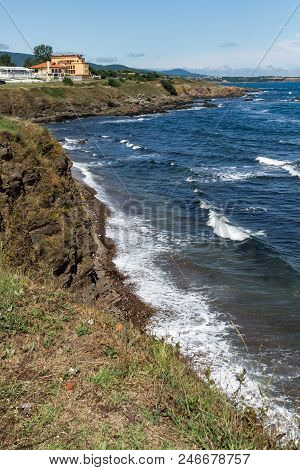 Ahtopol, Bulgaria - June 30, 2013: Panorama Of Coastline Of Town Of Ahtopol,  Burgas Region, Bulgari