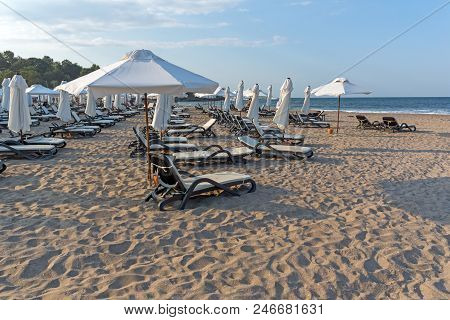 Lozenets, Bulgaria - July 2, 2013: Panorama Of Oasis Beach Near Village Of Lozenets, Burgas Region, 