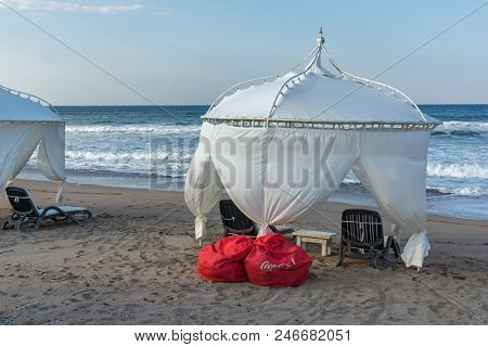 Lozenets, Bulgaria - July 2, 2013: Panorama Of Oasis Beach Near Village Of Lozenets, Burgas Region, 
