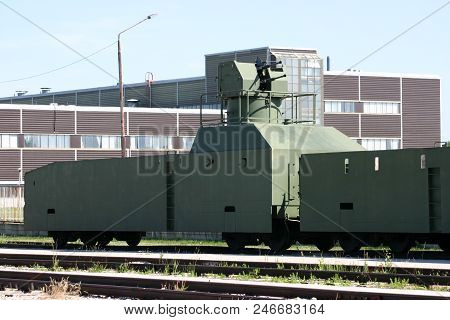 Armoured Train Shot In The Museum Of Technical History