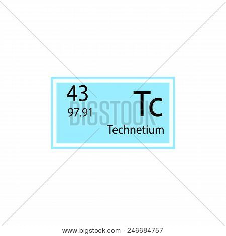 Periodic Table Element Technetium Icon. Element Of Chemical Sign Icon. Premium Quality Graphic Desig