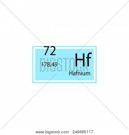 Periodic Table Element Hafnium Icon. Element Of Chemical Sign Icon. Premium Quality Graphic Design I