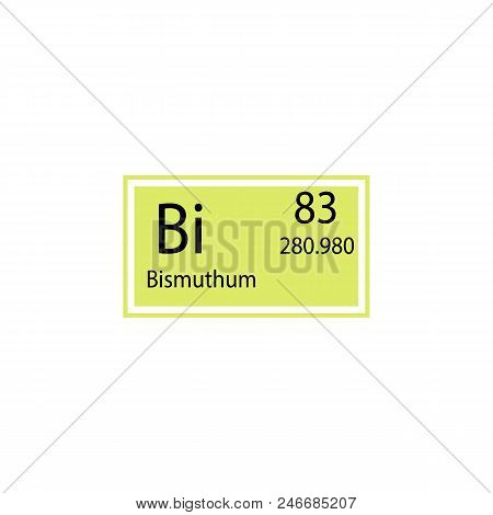 Periodic Table Element Bismuthum Icon. Element Of Chemical Sign Icon. Premium Quality Graphic Design