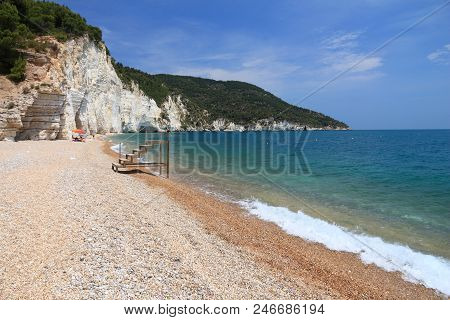 Gargano National Park In Italy - Vignanotica Beach Landscape.