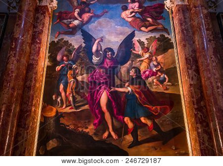 Interiors Of Chiesa I Gesuiti, Venice, Italy