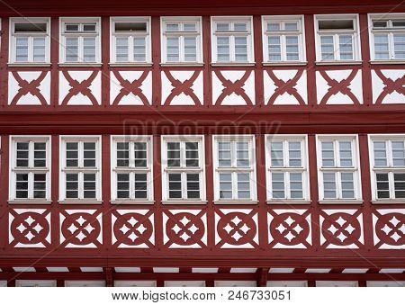 Frankfurt Romerberg square Old city historic center in Germany