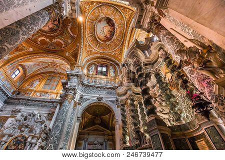 Interiors Of Chiesa I Gesuiti, Venice, Italy