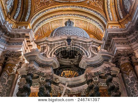 Interiors Of Chiesa I Gesuiti, Venice, Italy