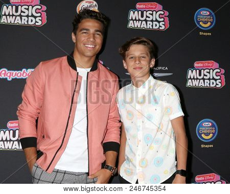 LOS ANGELES - JUN 22:  CB30, Christian Clementi, Brody Clementi at the 2018 Radio Disney Music Awards at the Loews Hotel on June 22, 2018 in Los Angeles, CA