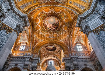 Interiors Of Chiesa I Gesuiti, Venice, Italy